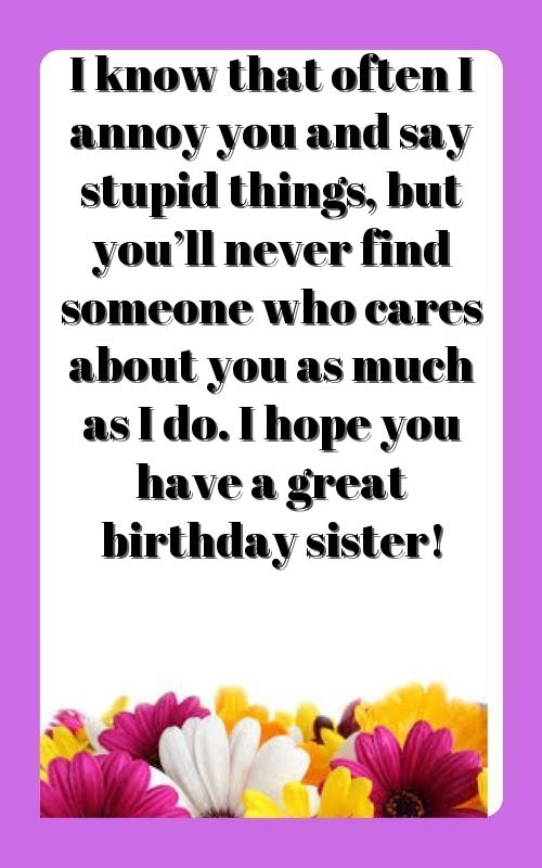 heart touching birthday wishes for cousin sister
